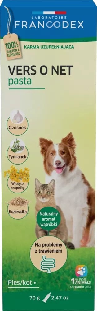 Francodex FRANCODEX PL Pasta dla psa i kota na problemy trawienne VERS O NET 70 g
