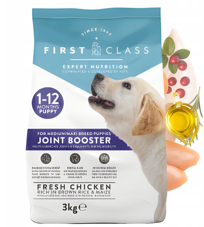 First Class Premium Bezzbożowa Sucha karma dla szczeniąt Ochrona Stawów 3kg