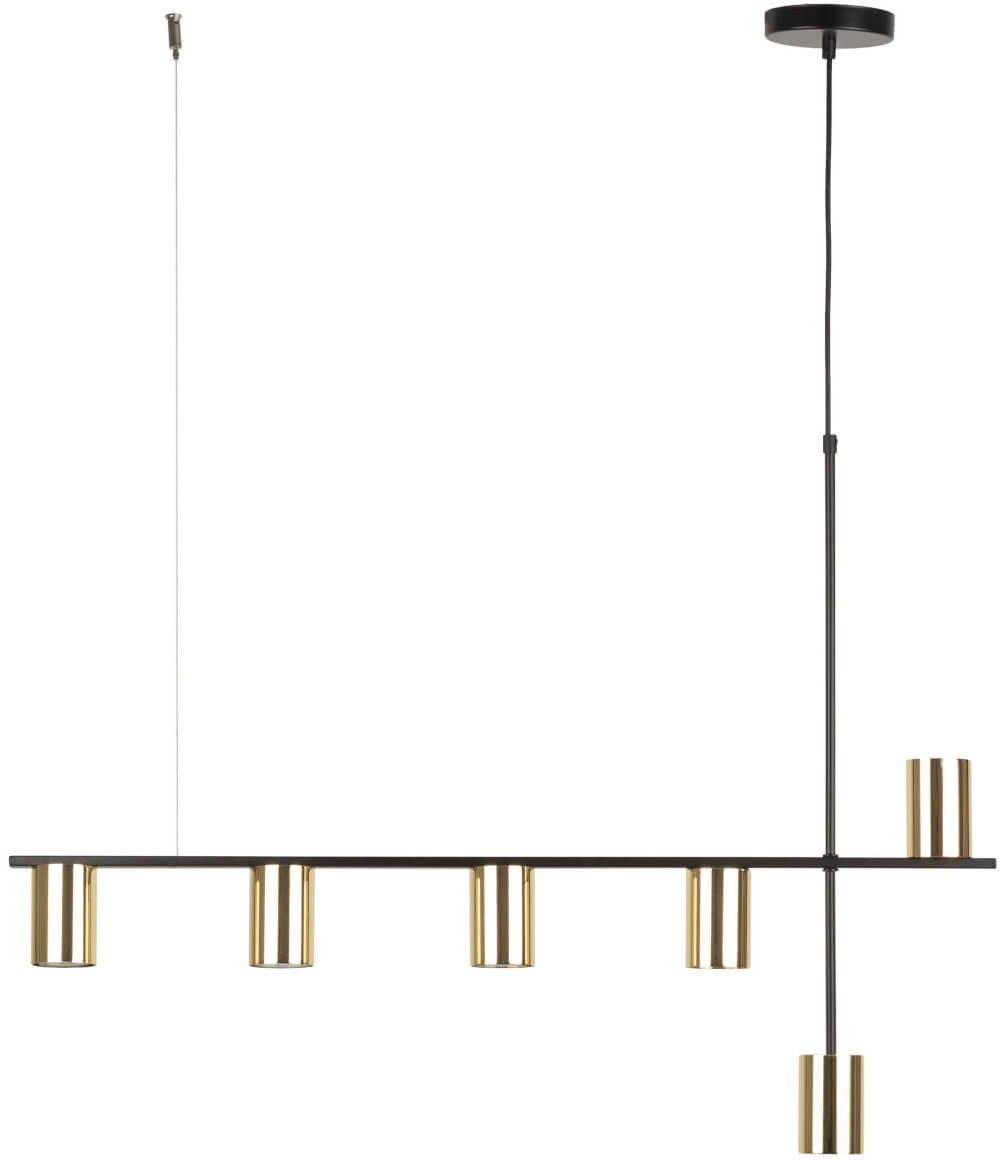 Wisząca lampa reflektory Vendo 33696 Sigma metalowa czarna złota