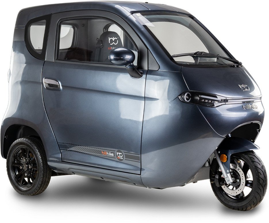 Skuter elektryczny zabudowany z dachem MICRO CAR BILI BIKE SIGMA 3 GEL szary-ciemne wnętrze