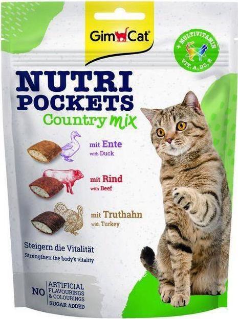 Gimcat Gimcat Nutri Pockets 150g Country Mix