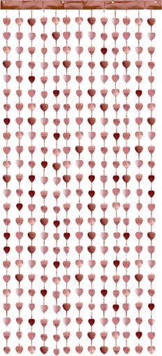 GoDan Kurtyna Serca różowe złoto 100x245cm