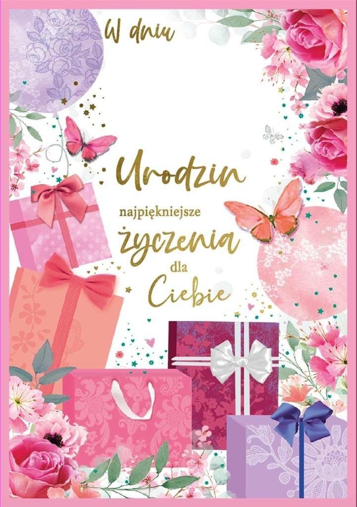 KUKARTKA Karnet DK-1224 Urodziny (wymienne cyfry)