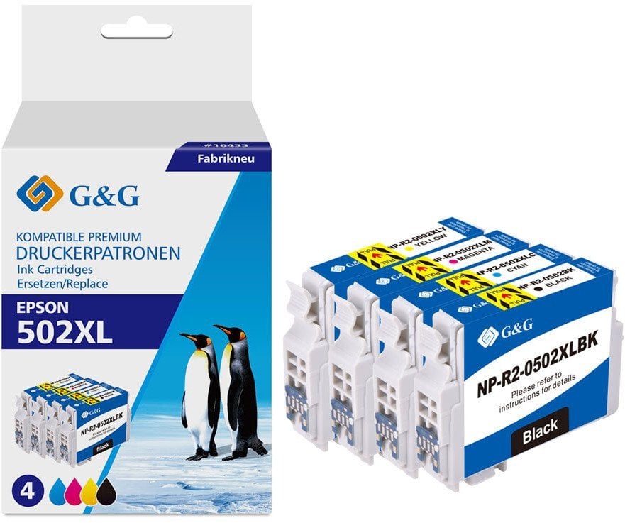 Tusz G&G Tusz 4 sztuki do Epson 502XL kompatybilny