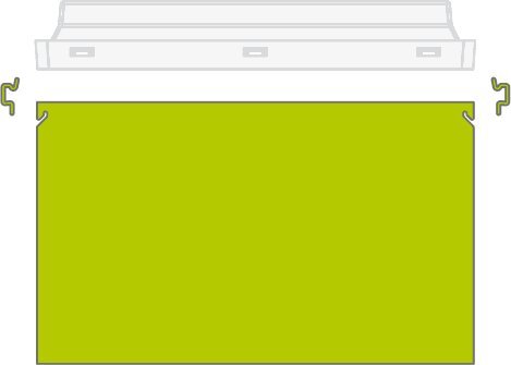 Lampa sufitowa Intelight Zestaw DS - PMMA 250x125 - Vella