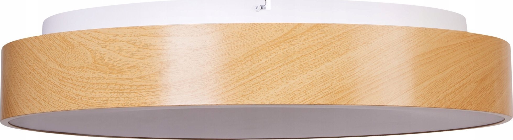 Lampa sufitowa Beliani Lampa sufitowa LED ze ściemniaczem metalowa jasne drewno BRAGOTO