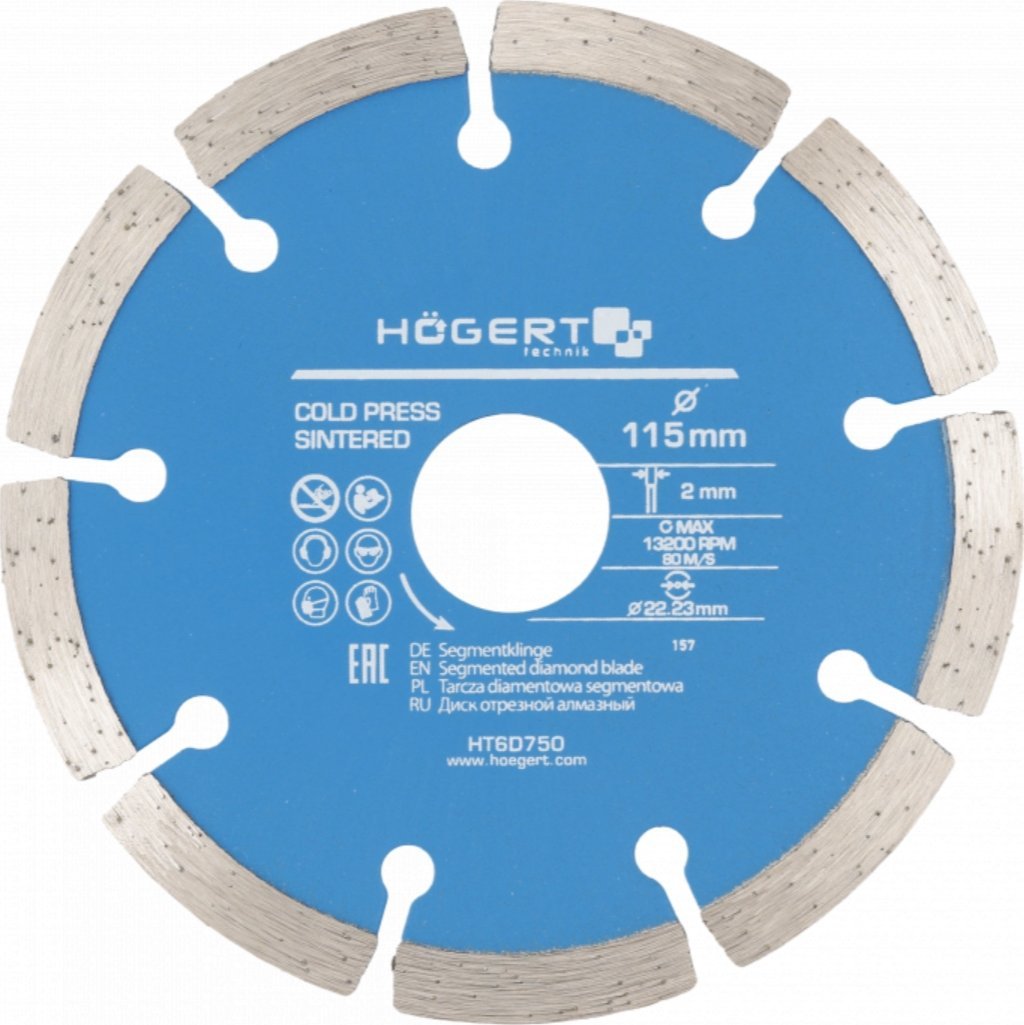 Högert Technik HOGERT TARCZA DIAMENTOWA 115x22,2/SEG.