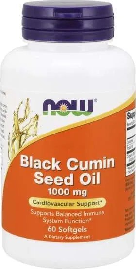 NOW Foods NOW Foods - Black Cumin Seed Oil, 60 kapsułki miękkie