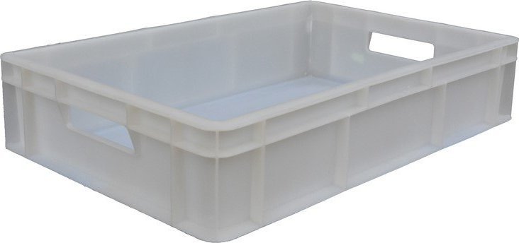 Artech Pojemnik transportowy EURO 130 ścianki i dno pełne, wym. 600 x 400 x 130 mm (kolor: biały)