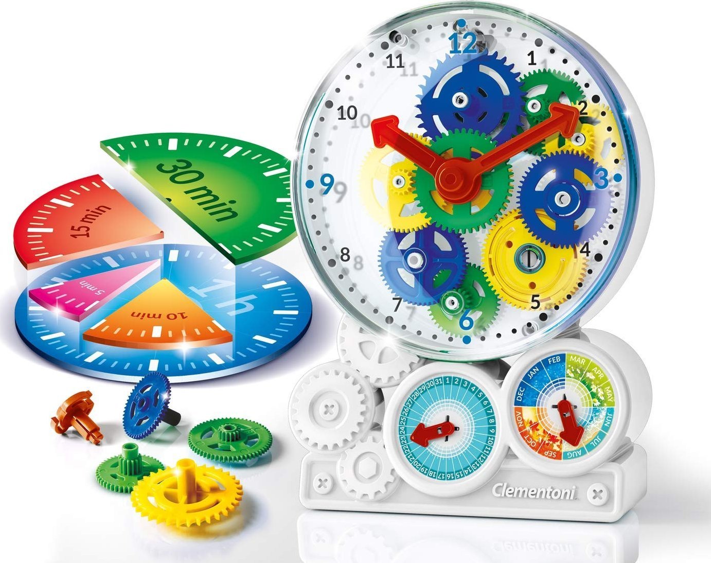Clementoni Clementoni, Clock How Is Work, Construction Set, 61763, Unisex, 8+ years Unisex