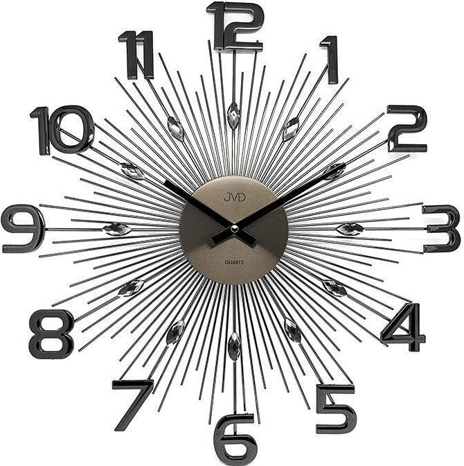 JVD Zegar ścienny JVD HT108.3 z kryształkami, średnica 49 cm uniwersalny