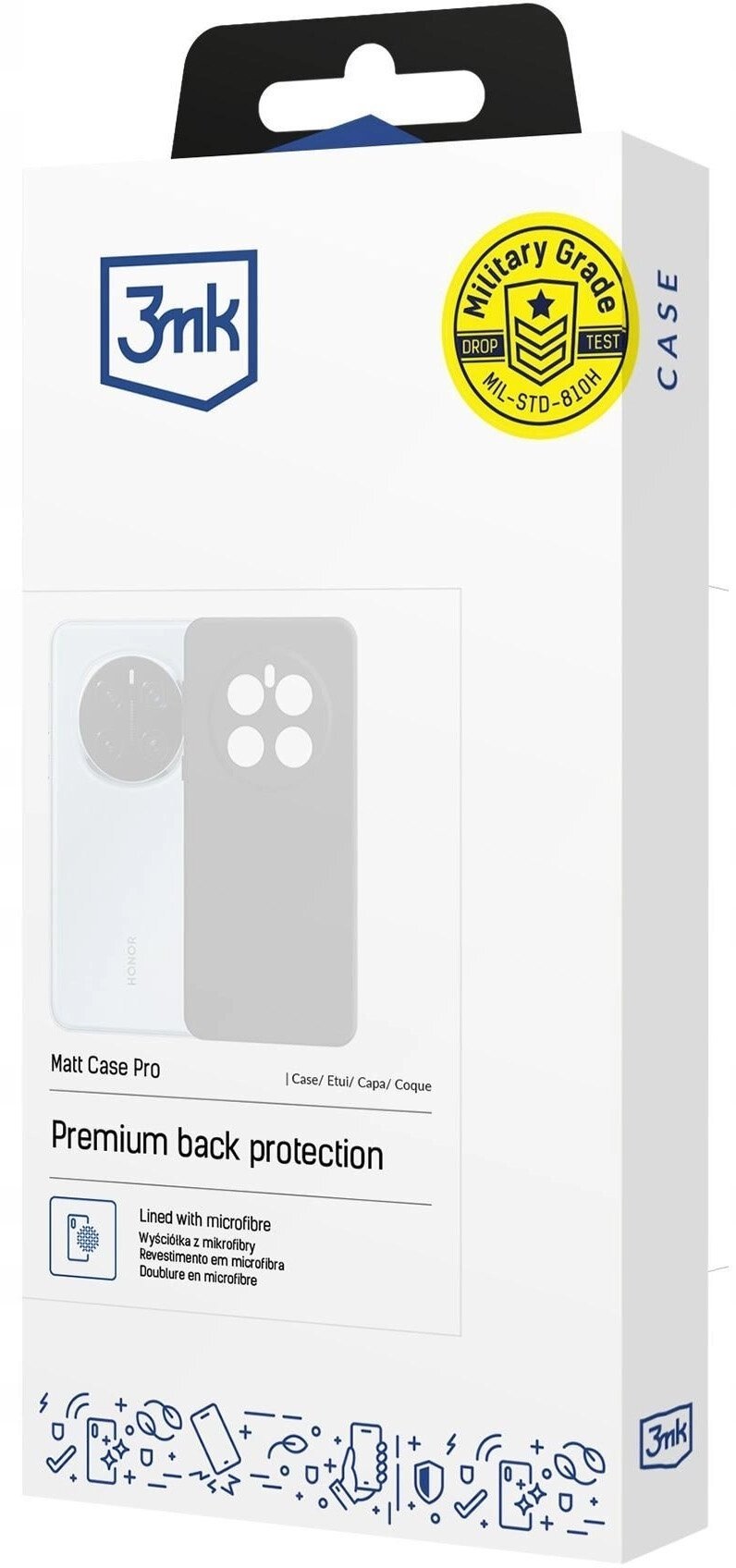 Etui 3MK Matt Case Pro do Redmi note 15 Pro czarny