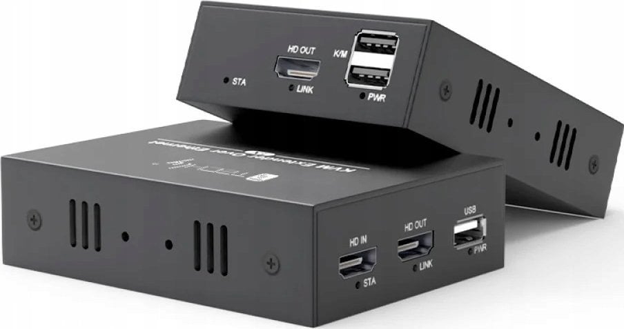 Extender KVM HDMI/USB 1080p60Hz do 100m po skrętce Kat6
