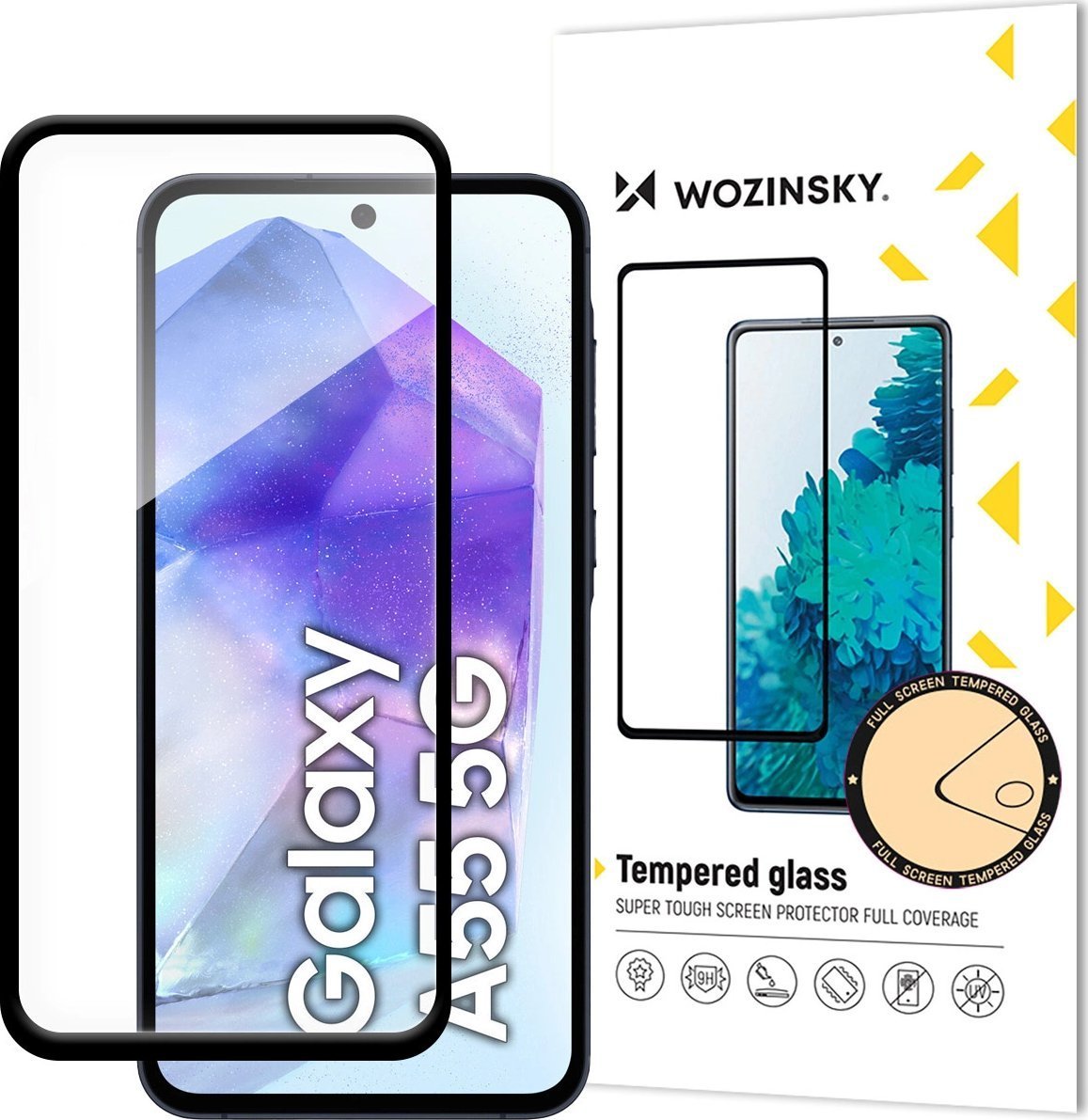 Wozinsky super wytrzymałe szkło hartowane Full Glue na cały ekran Samsung Galaxy A56 / A36