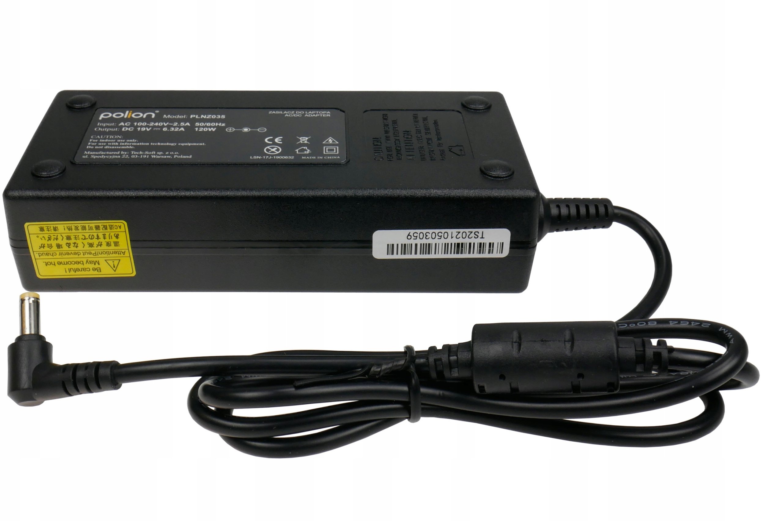 Zasilacz do laptopa ACER 120W 19V 6,32A wtyk 5,5x1,7mm