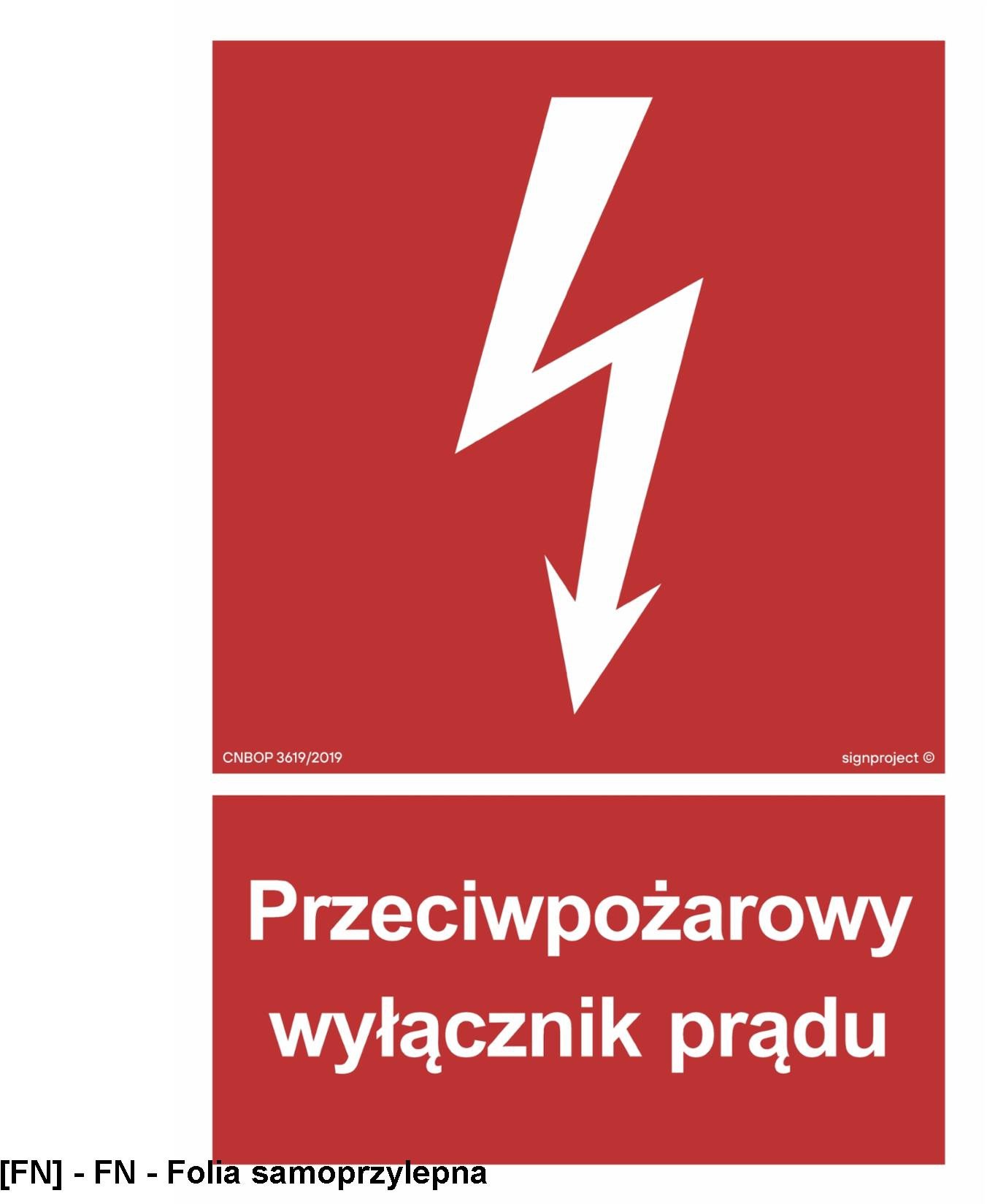 TD Systems BB012 - Przeciwpożarowy wyłącznik prądu 100x148