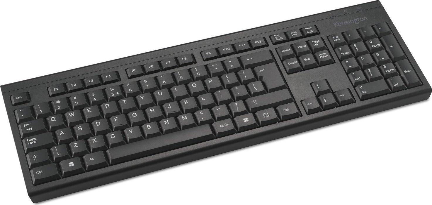Klawiatura Kensington KB150 EQ klawiatura Biuro RF Wireless QWERTY Amerykański międzynarodowy Czarny