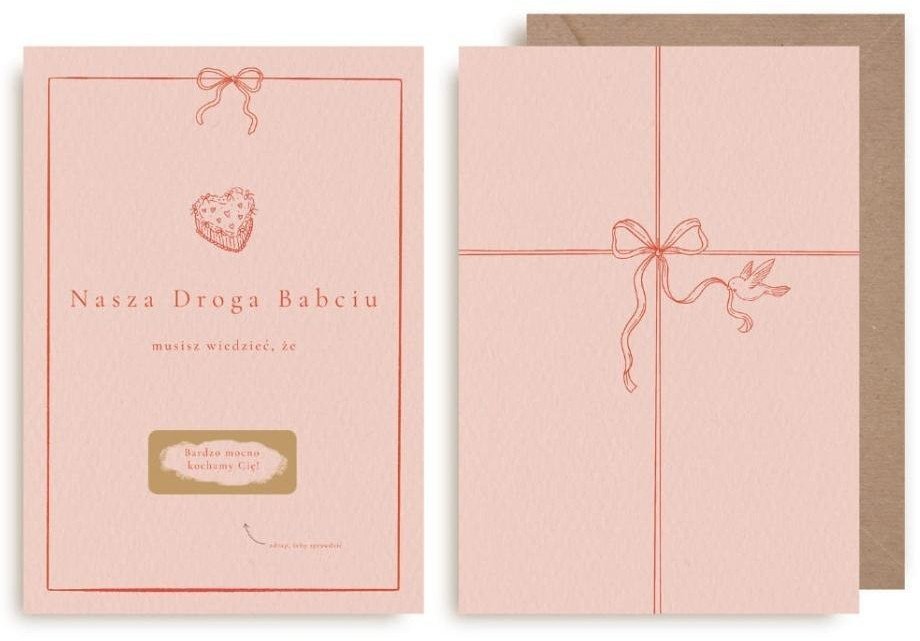 Kartka zdrapka - Nasza droga Babciu