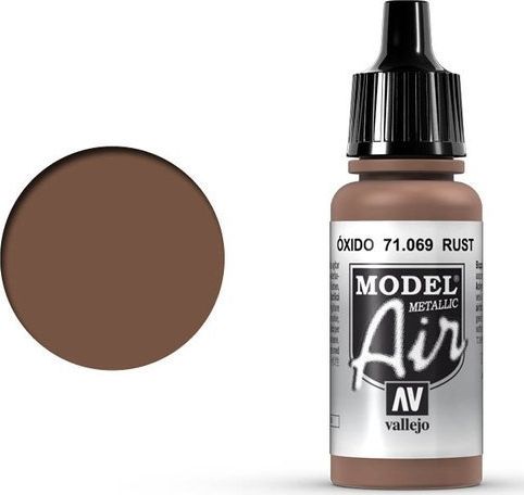 Vallejo Vallejo Model Air Rust (Metallic) 71.069 uniwersalny
