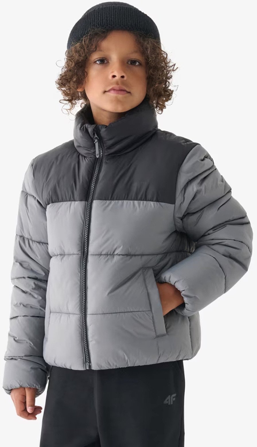 4f KURTKA JESIENNA PUCHOWA CHŁOPIĘCA M4614 FJWAW24TDJAM461-25S