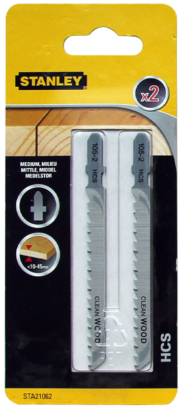 Stanley Brzeszczoty do wyrzynarki T 2szt. do drewna (STA21062)
