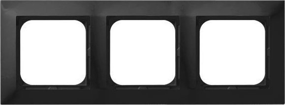 Ospel IMPRESJA Ramka potrójna czarny metalik R-3Y/33
