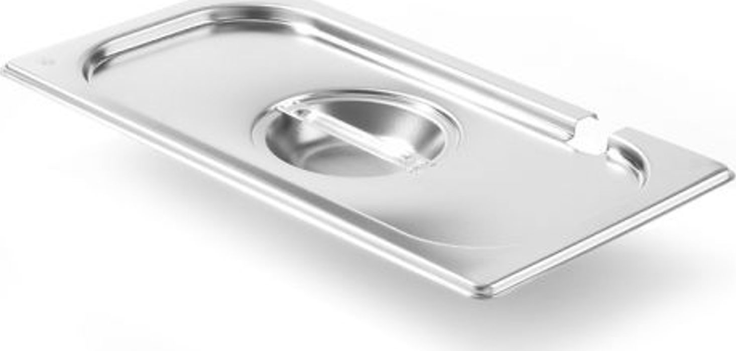 Hendi Pokrywka stalowa do GN Kitchen Line z wycięciem na chochlę GN 1/3 - Hendi 806944 Pokrywka stalowa do GN Kitchen Line z wycięciem na chochlę GN 1
