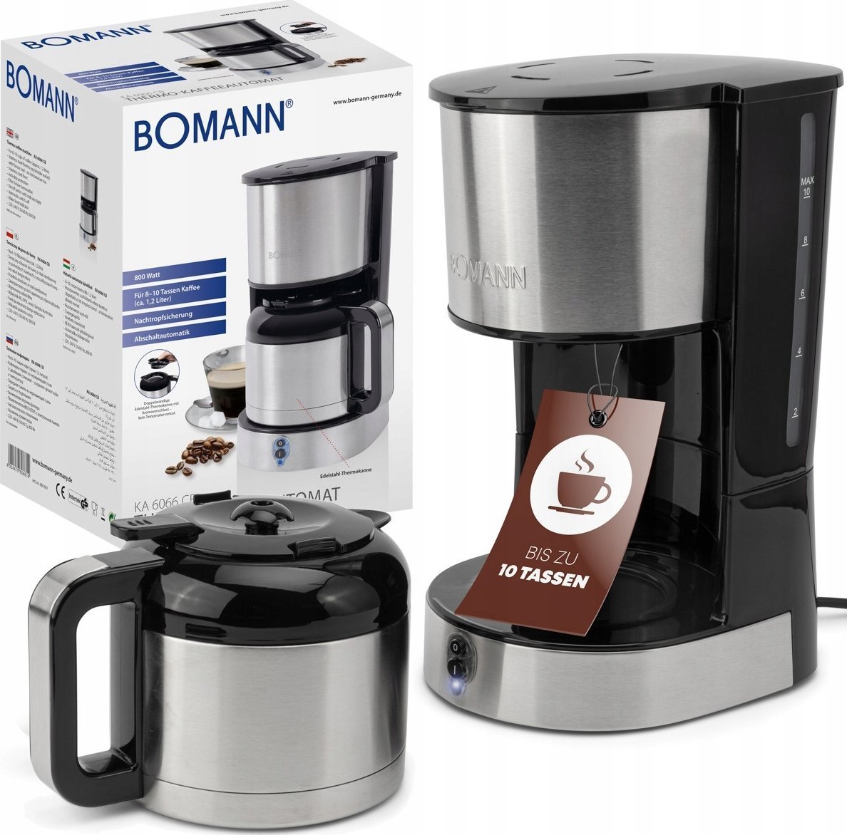 Ekspres przelewowy Bomann Bomann KA 6066 CB Coffee Machine 10 Cups