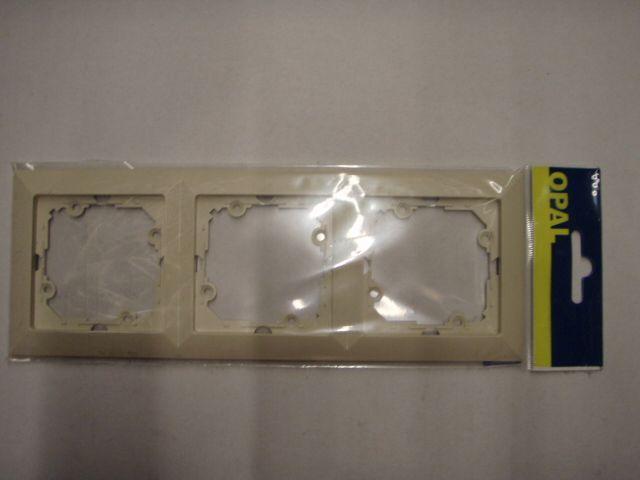 Abex Ramka 3-krotna opal/perła beżowa