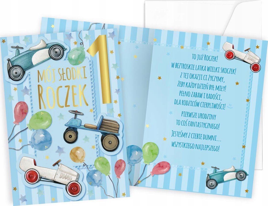 KUKARTKA KARNET ROCZEK SAMOCHODY PQ-159