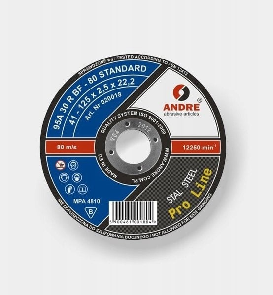 Andre TARCZA DO METALU 125 x 2,5mm METAL PRO LINE 95A30RBF