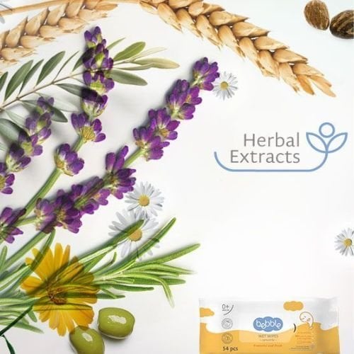 Bebble 1122 CHUSTECZKI WODNE RUMIANKOWE 54SZT 3016-01-012