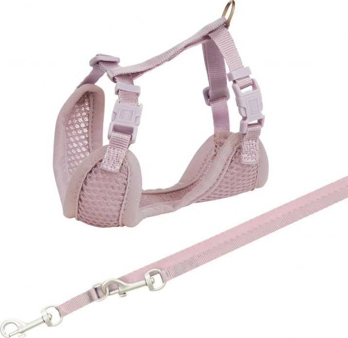 Trixie Miękkie szelki ze smyczą Junior liliowe (TX-15564)