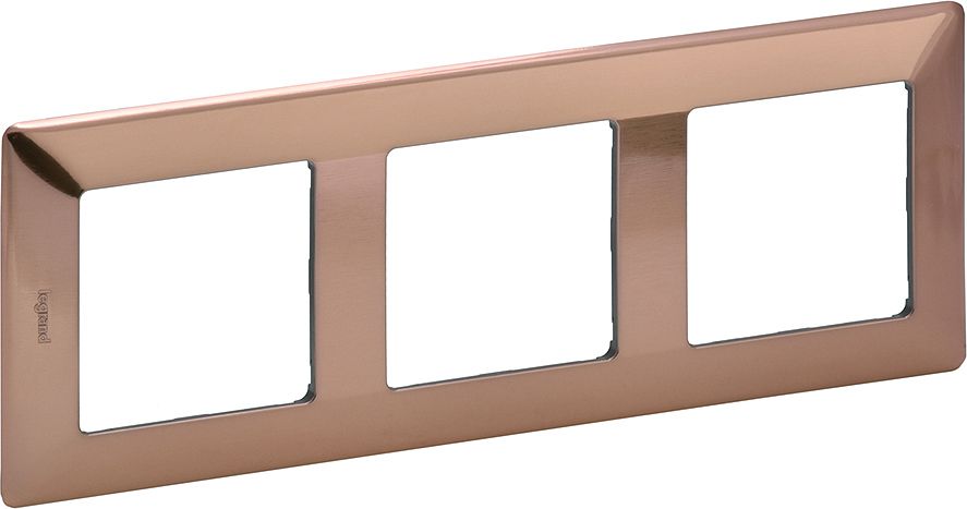 Legrand Ramka potrójna Valena Life miedziana (754163)