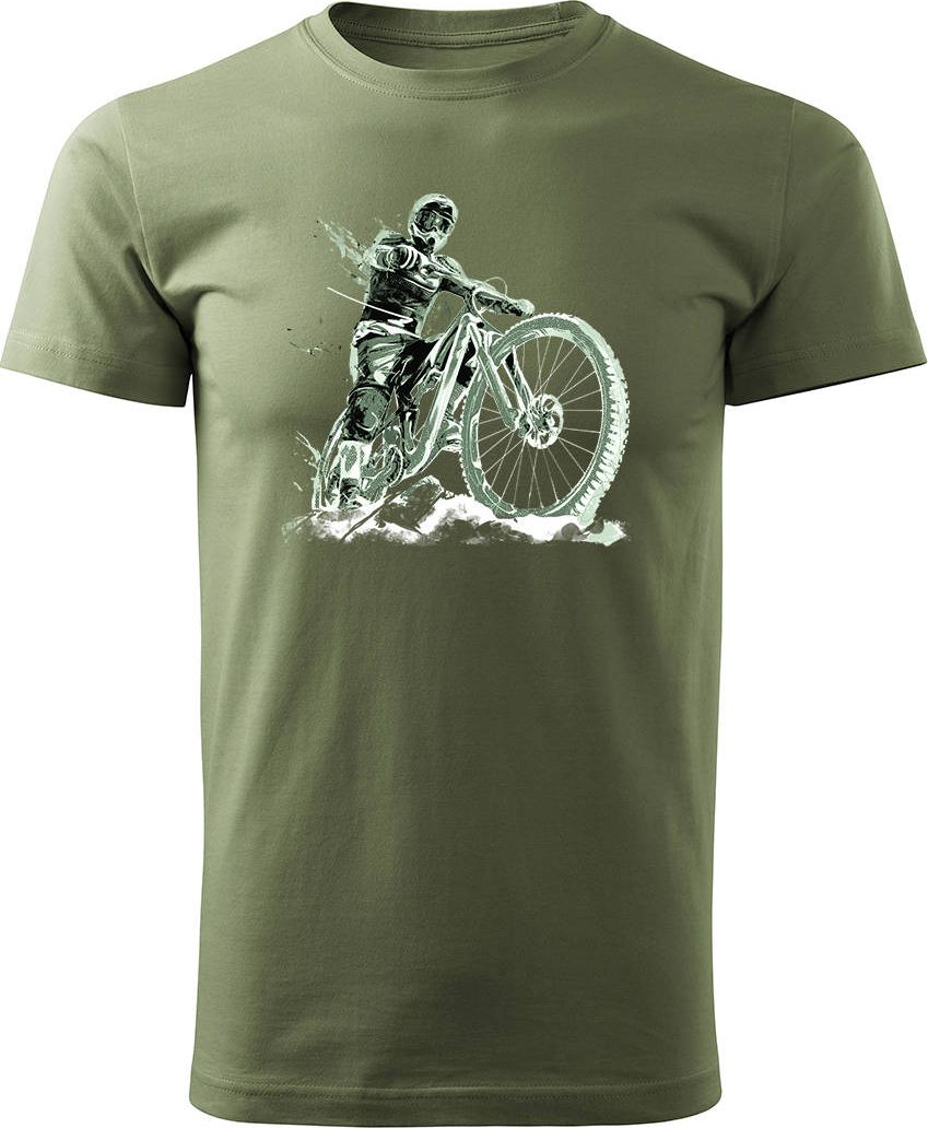 Topslang Koszulka rowerowa na rower z rowerem górskim MTB Downhill Mountain Bike męska khaki REGULAR XXL