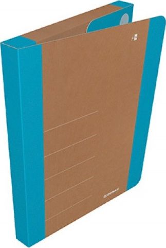 Donau Teczka na rzepy A4/3cm niebieska