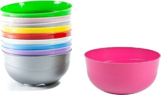 Jagiełło Miska plastikowa Jagiełło 1,2l MIX kolorów