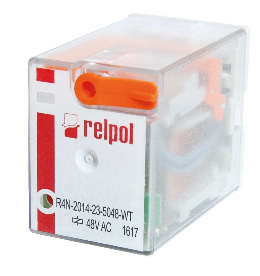 Przekaźnik przemysłowy 4P 48V AC AgNi R4N-2014-23-5048-WT A00028