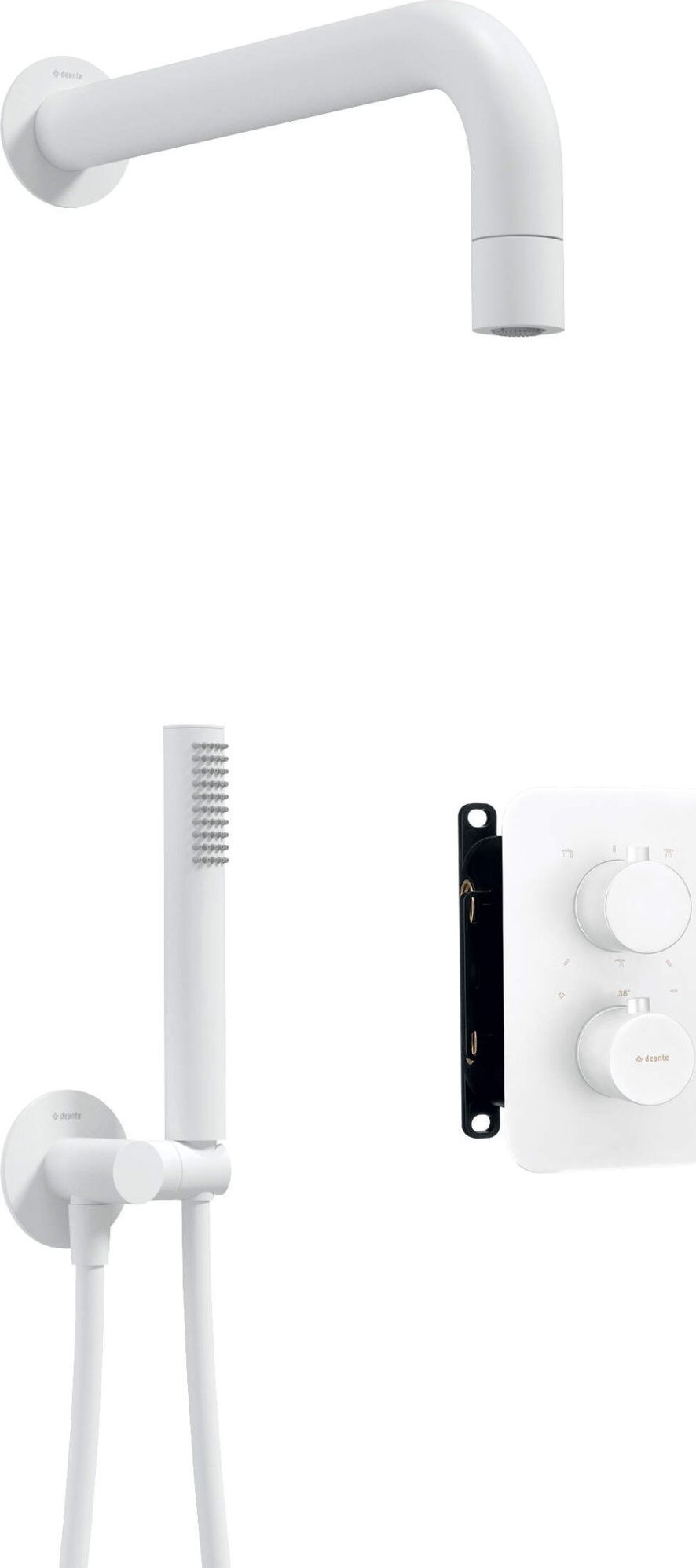 Zestaw prysznicowy podtynkowy z BOXem termostatycznym