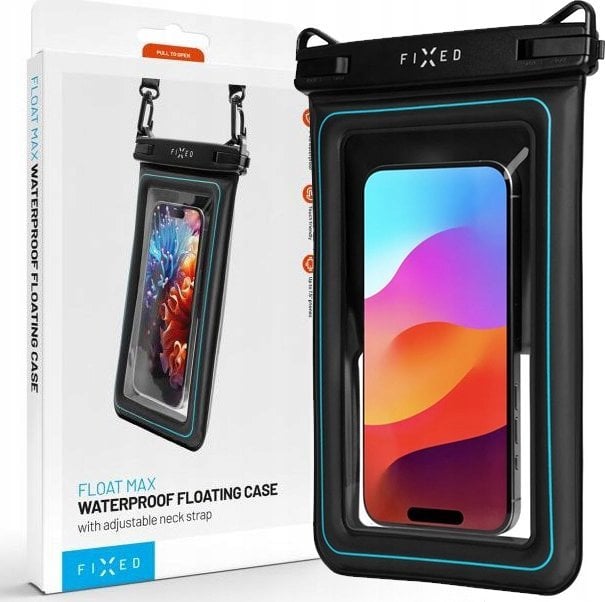 Fixed Etui wodoszczelne Float Max do iPhone przeźroczyste/czarne