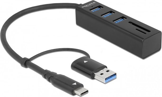 Adapter USB Delock Delock 4P USB 3.2 Gen1+SD/mSD+USB-C/A - 63859