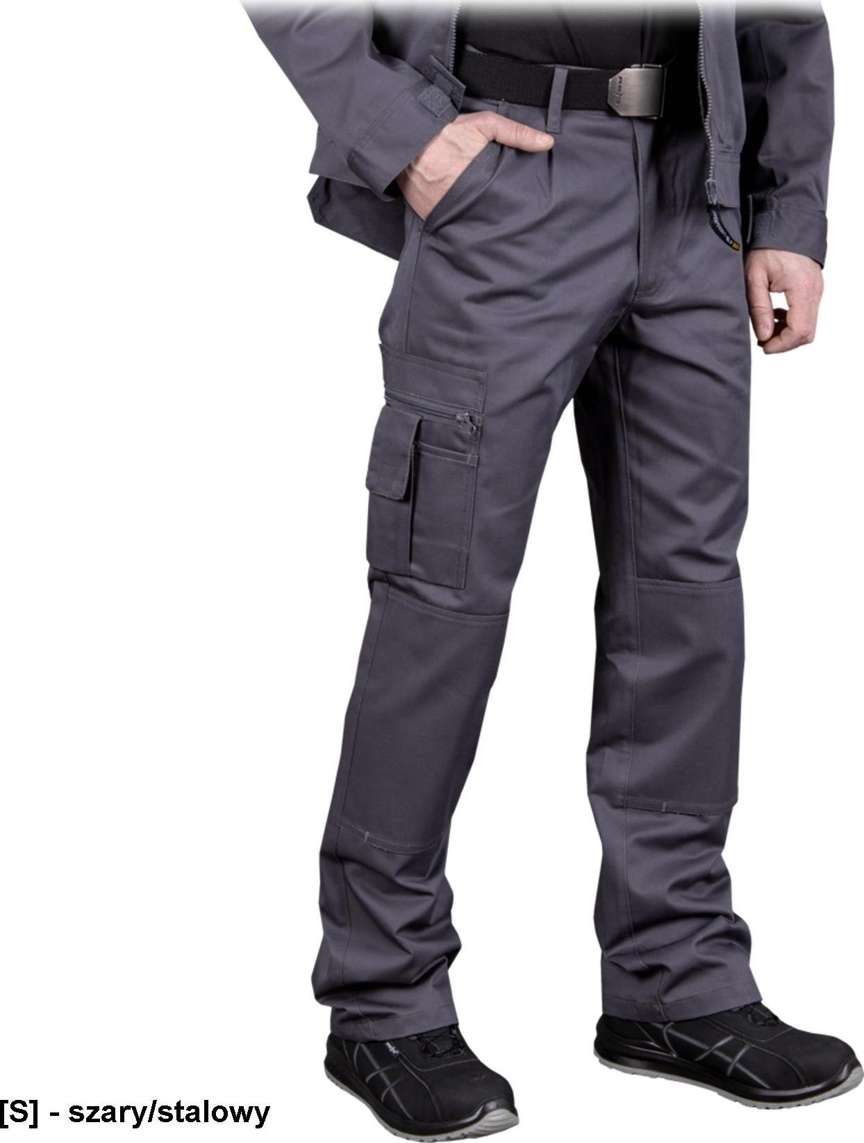 R.E.I.S. LH-VOBSTER - spodnie ochronne do pasa - szary/stalowy 56