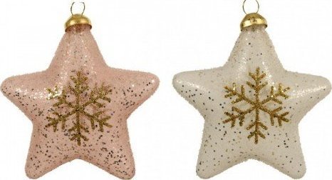 Kaemingk Bombka na choinkę świąteczna ozdoba gwiazda 9 cm