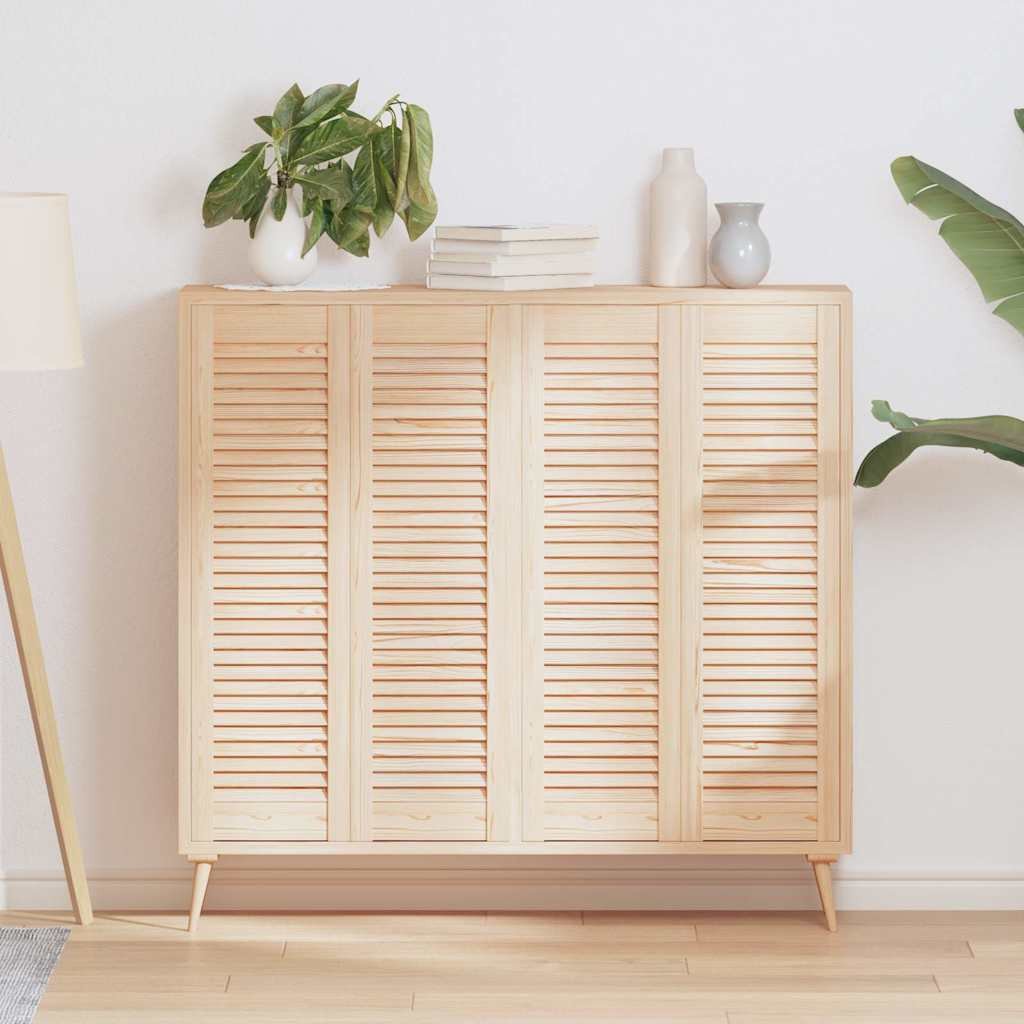 vidaXL Drzwi do szafek żaluzjowe 4 szt. 99x29,5 cm lite drewno sosnowe