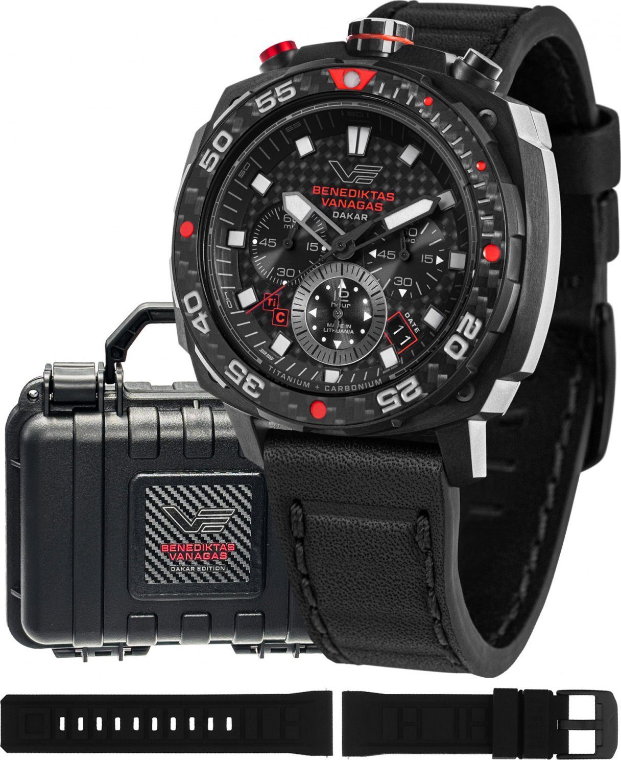 Zegarek męski Vostok Europe VK67-650J740 czarny