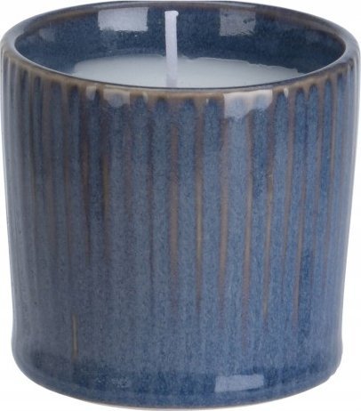 Koopman Świeca parafinowa dekoracyjna w kamionce 6 x 7 cm