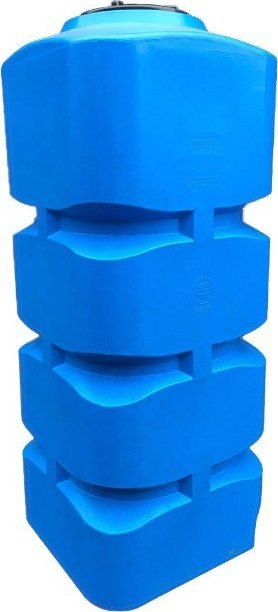 UHP Zbiornik plastikowy 1000 l BK (wym. 78 x 78 x 187 cm)