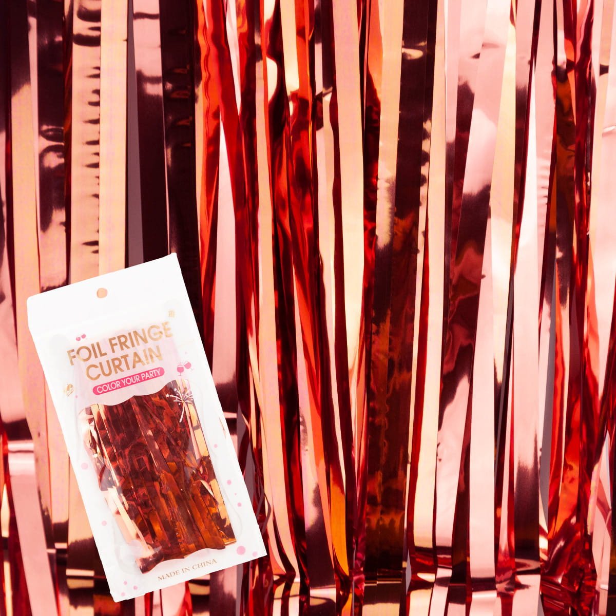 TG66229-3 KURTYNA FOLIOWA DEKORACYJNA SZAMPAŃSKI URODZINY