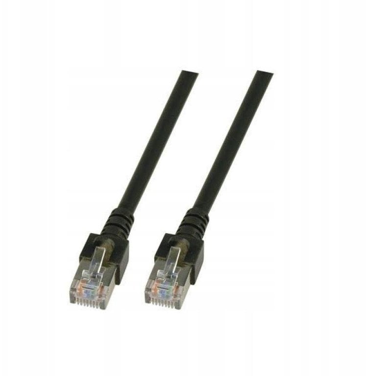SecurityNET Kabel crossowy patchcord SF/UTP kat.5e czarny 3m PVC PC-5ESFTPPVC-BK3