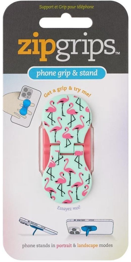 ZipGrip uchwyt na palce do telefonu Flamingi